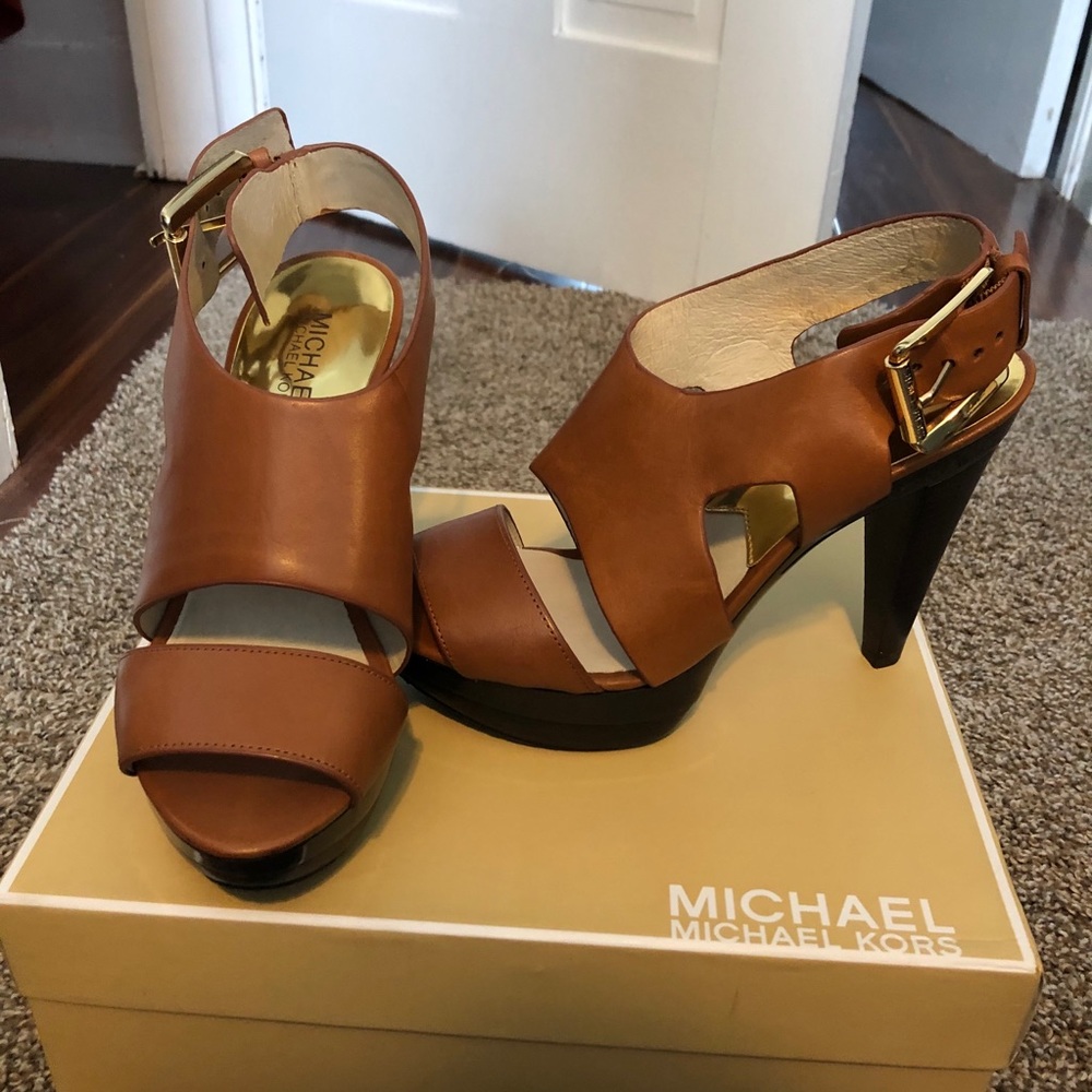 Leather heels